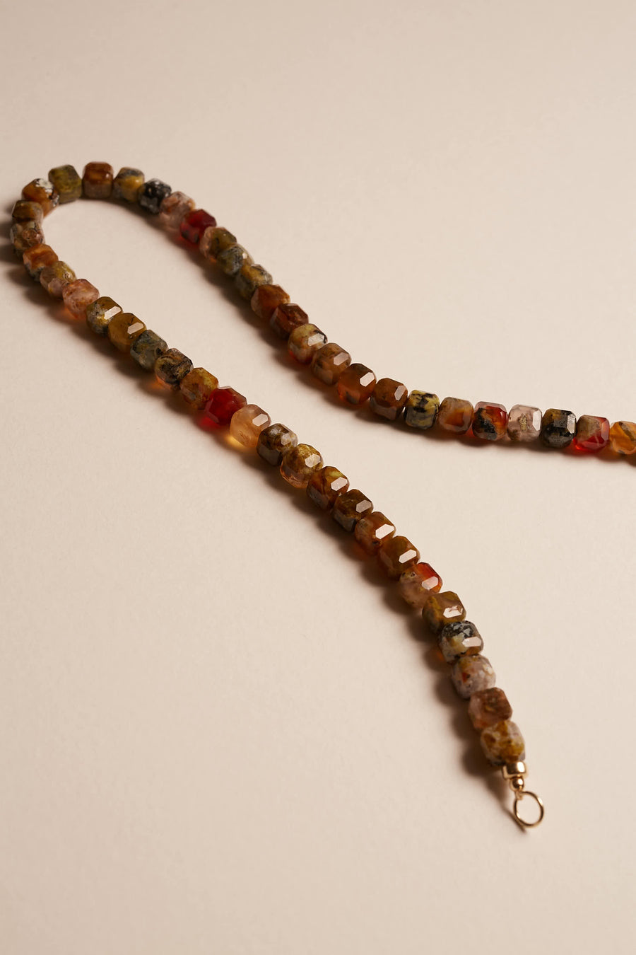 Moss Agate Pixel Necklace