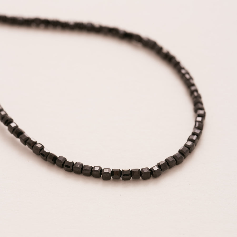 Black Glitter Necklace