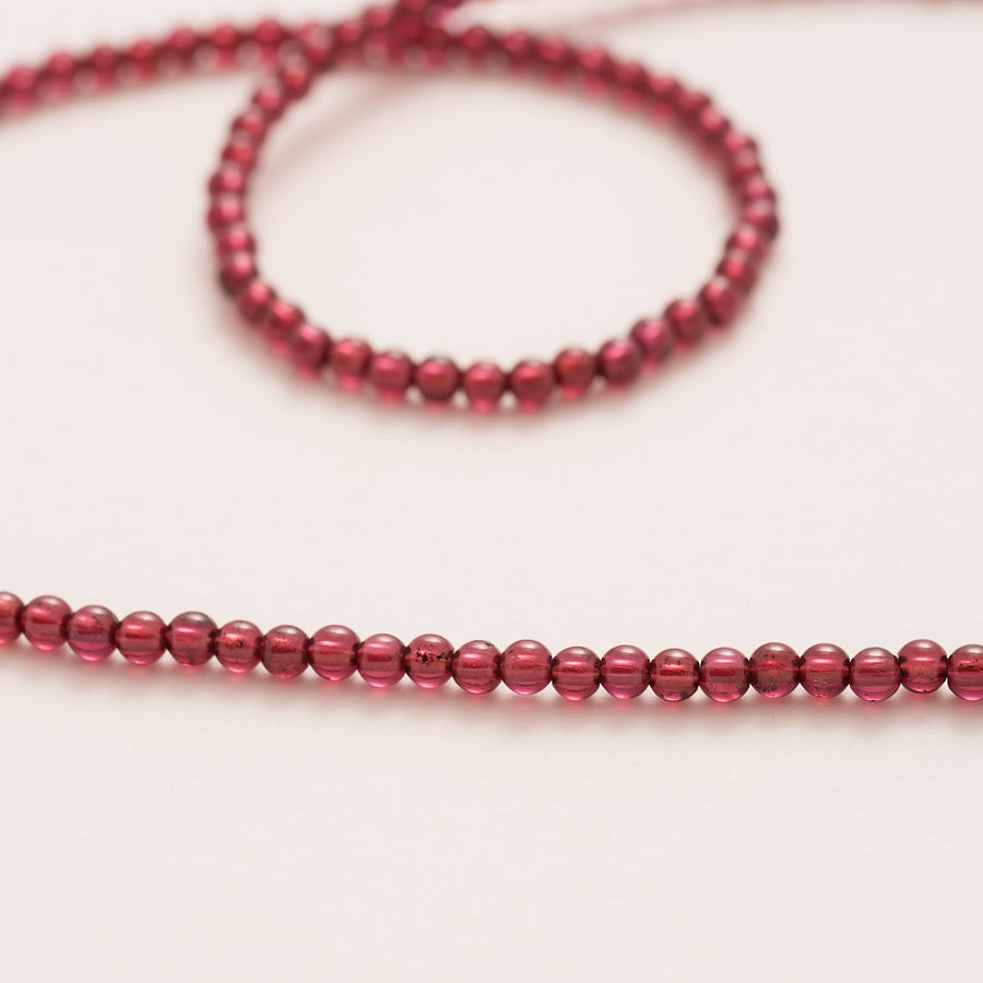 Round Garnet Necklace